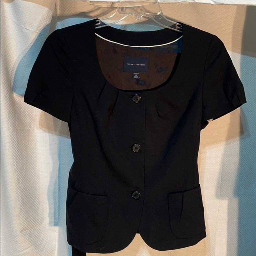 Banana Republic 10 black wool jacket worn once